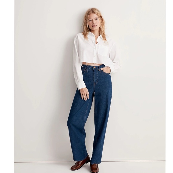 Madewell The Perfect Vintage Wide-Leg Jean in Fairdale Wash TALL - Picture 1 of 6